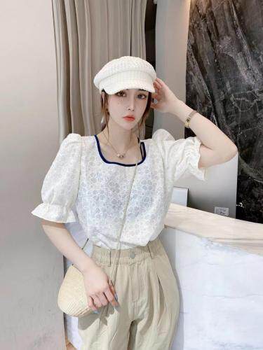 现货：夏季新款小衫，女装，花之妖影