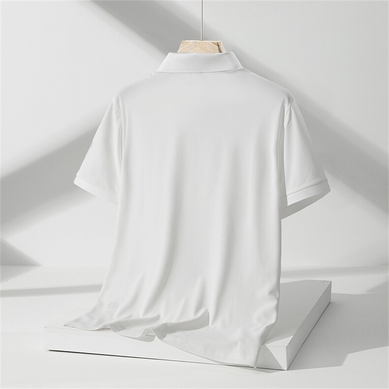 无痕冰丝Polo衫男士短袖2023夏季新款翻领T恤休闲速干半袖上衣服,男装T恤,电商B212（原钱塘6029）