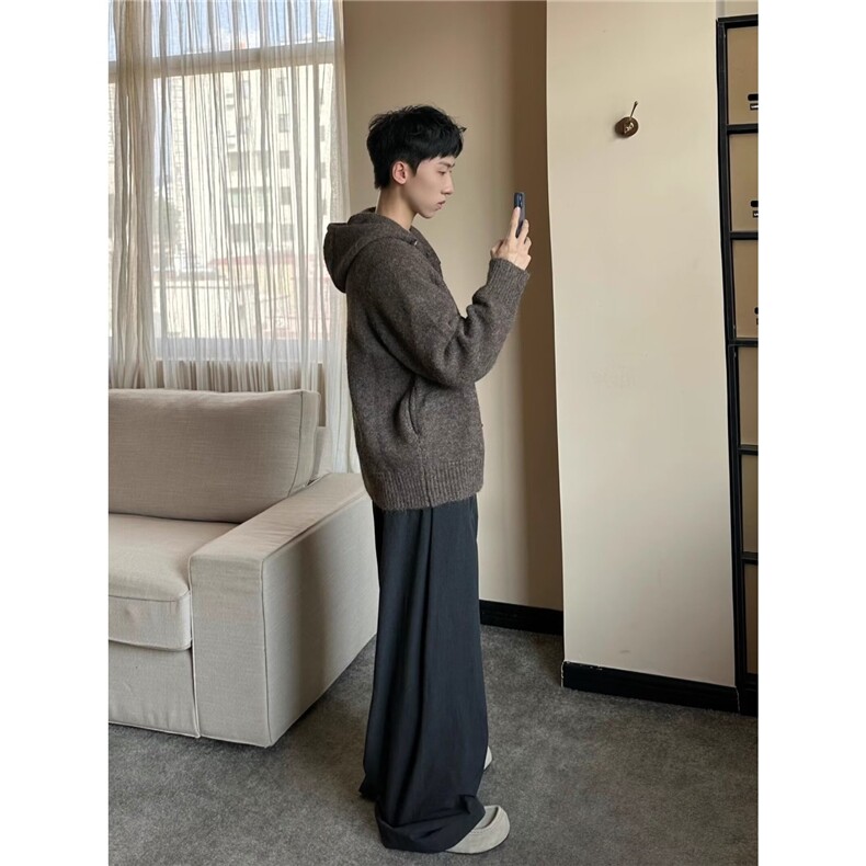有货DMY6520-批65美式连帽毛衣外套女秋冬季美拉德外套,男装针织衫/毛衣,星座603-2