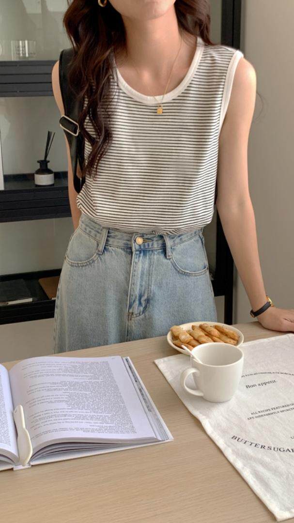 条纹背心百搭款，女装背心吊带，DAP