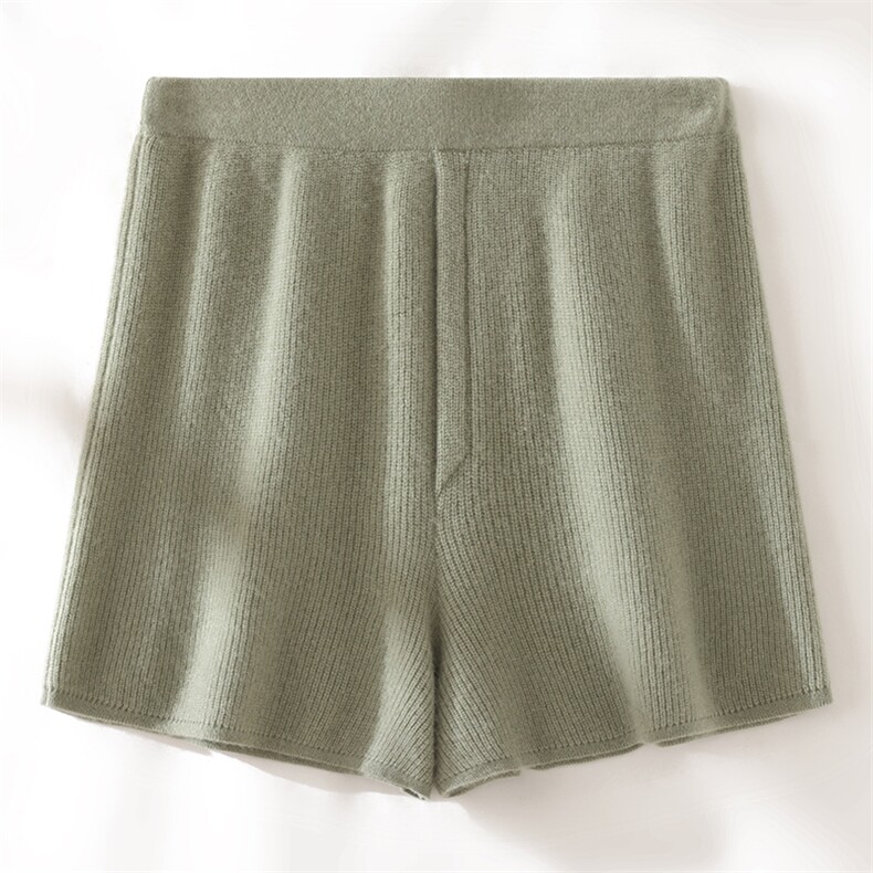 2025年秋季新款百搭女士中腰纯色短款，女装休闲裤，绒上羊绒