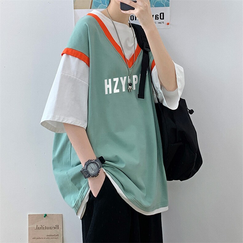 自拍港电商A088-DV5007-TP30100夏款宽松短袖T恤控50,男装T恤,电商A088