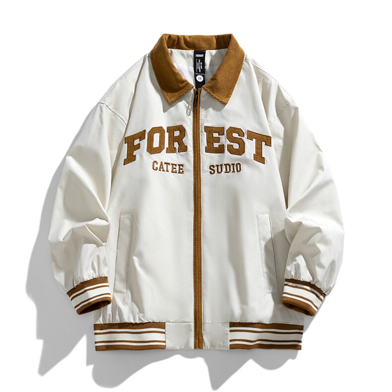 2024春季新款户外山系宽松翻领休闲夹克棒球服904-JK1122-P60，男装夹克，星座904