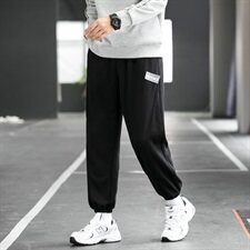 潮流ins男秋季新款束腿裤潮牌宽松百搭帅气九分休闲裤DF16T，男装休闲裤，电商A102