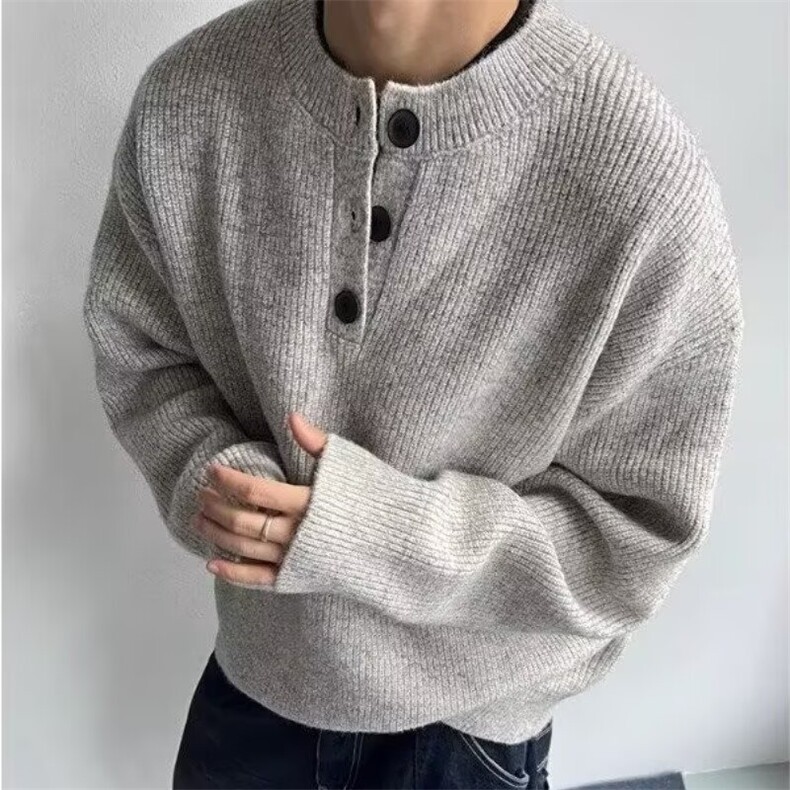 587-P49日系新款百搭ins时尚原宿文艺气质简约慵懒流行长袖,男装卫衣,电商B323A