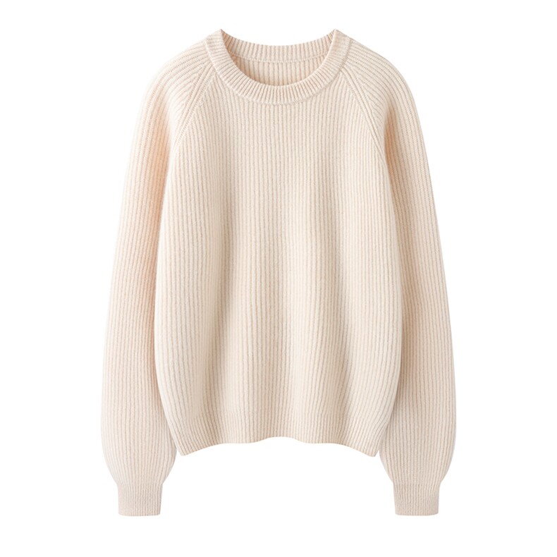 2025年秋季常规时尚百搭圆领羊绒衫，女装羊绒衫，举月羊绒