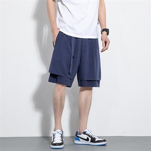 DSA203-K15特p45风夏季男士棉麻休闲裤棉麻短裤五分中裤，男装牛仔裤，星座815（原A203）