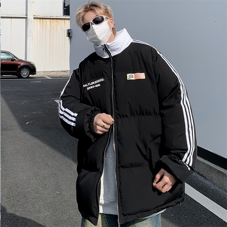 棉服外套男韩版潮流高街帅气冬季保暖2024新款ins棉衣MF236-P83,男装棉衣,星座412-3