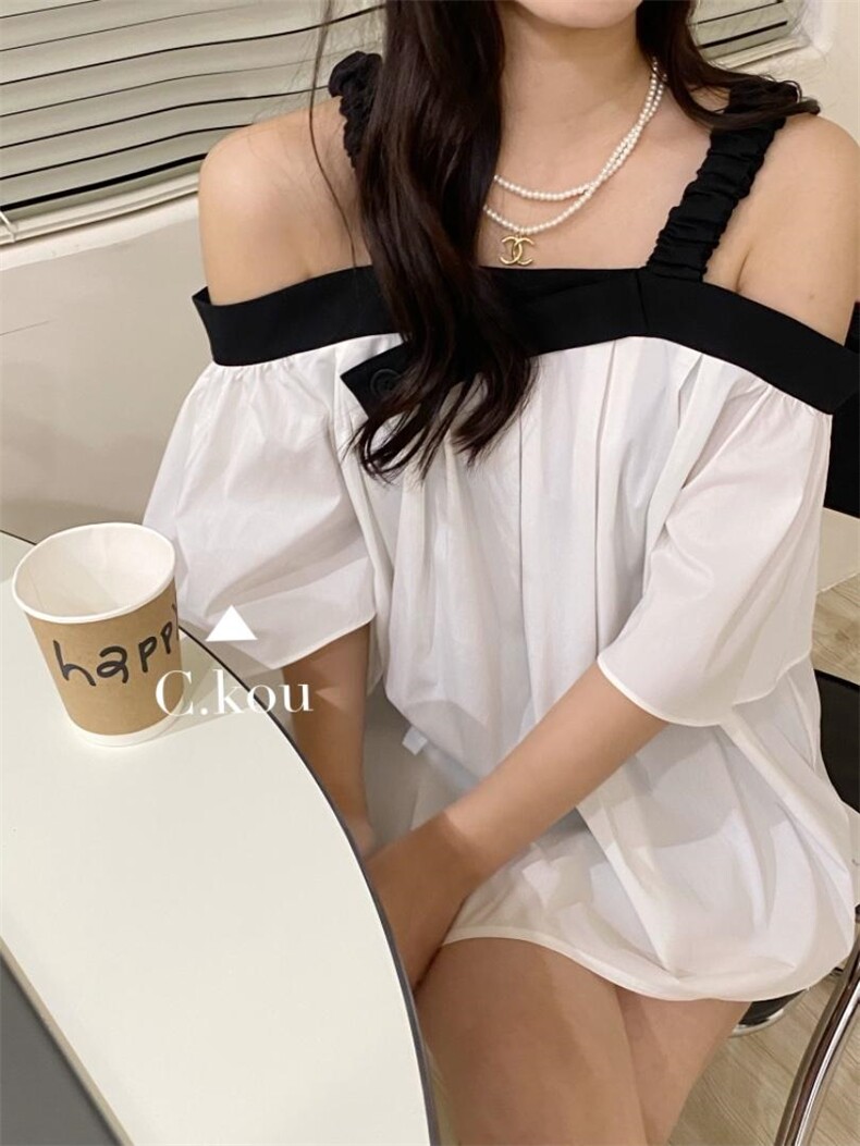 夏季新款吊带设计感小衫，女装背心吊带，唇蔻