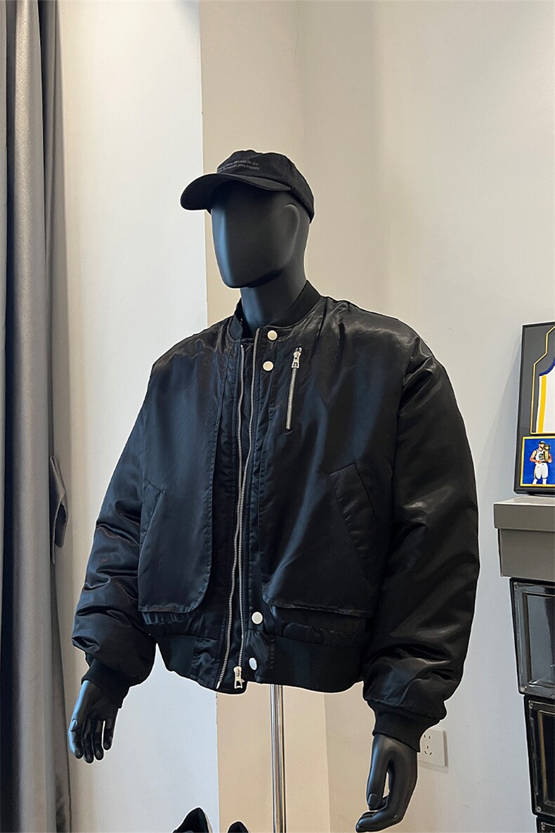 复古棒球服棉衣男冬季短款棉服工装飞行服夹克XZ514-2-MY005-P118,男装夹克,星座514-2(原B239)