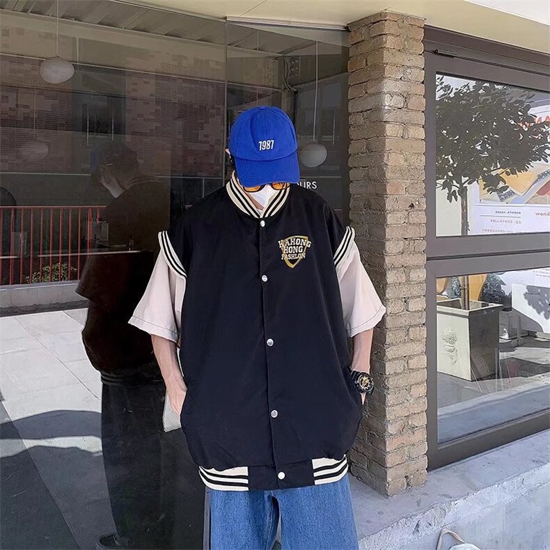 棒球服男高街ins潮牌港风外套ins夏季潮流美式夹克衫ST336-P39,男装夹克,星座412-3