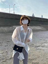 夏季防晒衬衫，女装衬衫，Bella(2F)