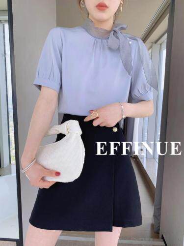 【现货】2021夏季新款白领通勤风上衣，女装，EFFINUE(5F)