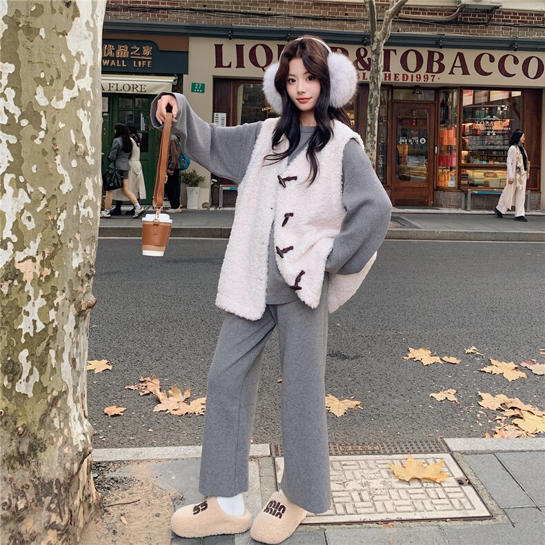 【新款】毛衣套装+马甲三件套2C115-2381-P225-K338,女装套装/套裙,2C115