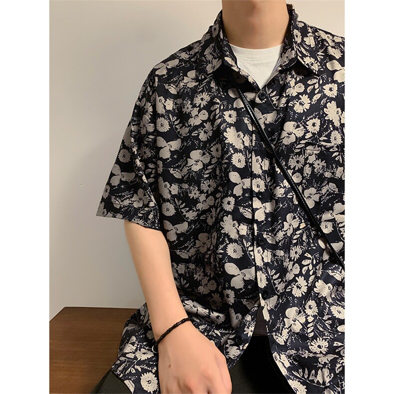衬衫上衣设计感小众美式上衣男女款短袖外套DX101-特P30限价48,男装衬衫,电商A178