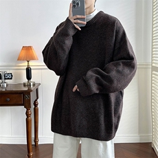 B260-P50毛衣男2024冬季宽松慵懒高级感日系复古潮牌针织衫，男装针织衫/毛衣，星座512-6