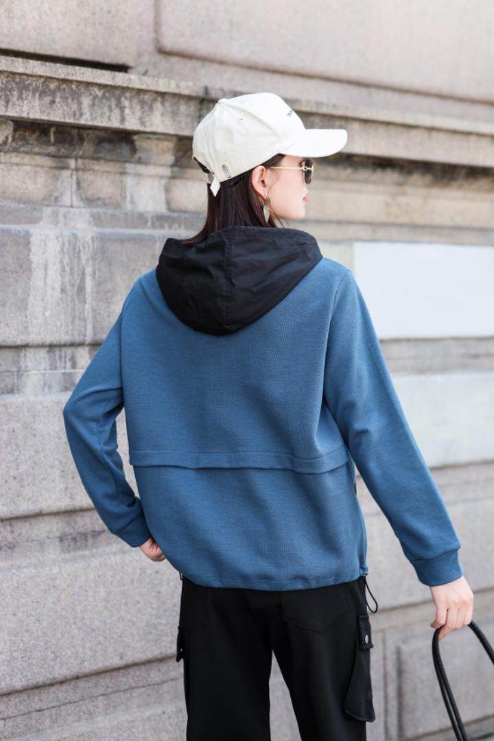 秋装新纯色帽衫，简单大方款，其它，伊丽莎