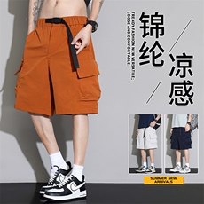 抖音品质工装短裤男款夏裤子美式速干冲锋A146-GY510特p35量大优，男装牛仔裤，HDA146
