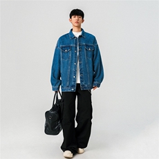 25款抖音品质牛仔夹克宽松韩版工装潮流水洗外套N999/P98148，男装夹克，星座202