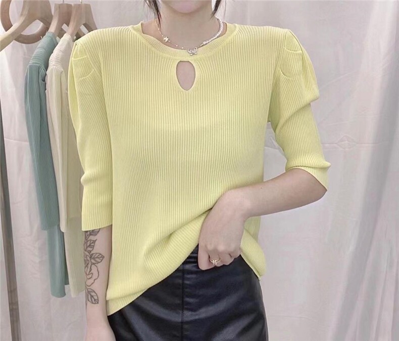 圆领公主袖针织衫，其它，魅力元素