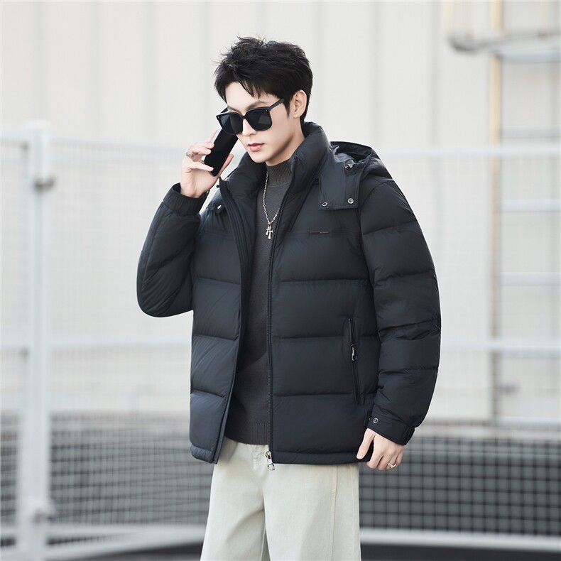 标90白鸭绒连帽加厚品牌款男装羽绒服冬季外套C317-Y686-P385,男装羽绒服,电商C317
