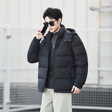 标90白鸭绒连帽加厚品牌款男装羽绒服冬季外套C317-Y686-P385，男装羽绒服，电商C317