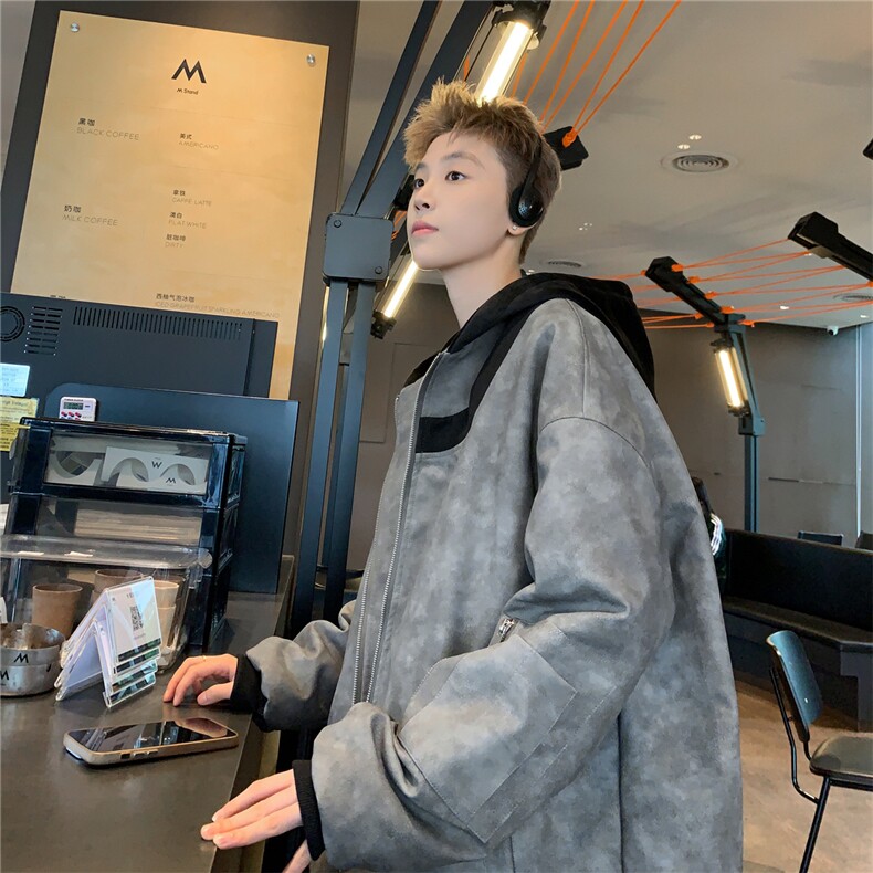 绗棉特批100控158178美式连帽机车棉服棉衣面包服外套男MY245,男装棉衣,电商B370