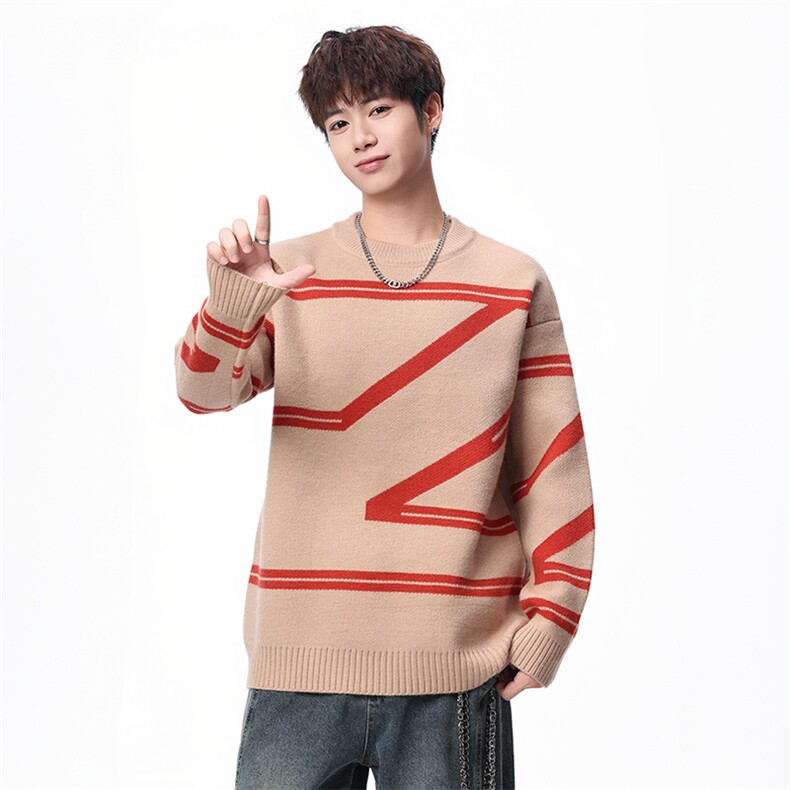 【新品】2025秋冬男士时尚休闲百搭针织毛衣潮流-M207-P45,男装针织衫/毛衣,星座1105-1