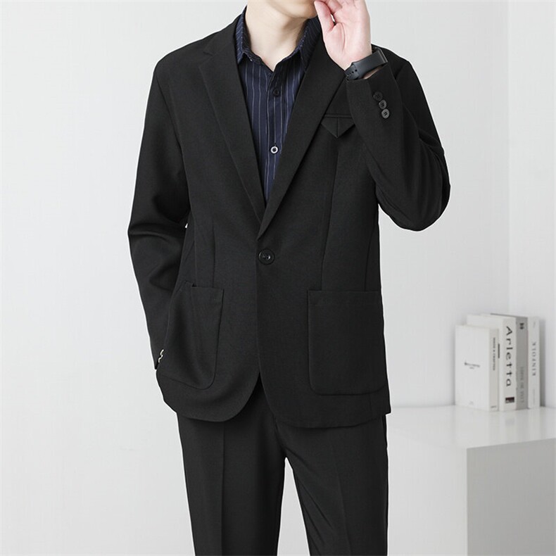 休闲西服外套男生春秋季韩版潮流商务百搭痞帅小西装外套7411P60,男装西服,星座410-2