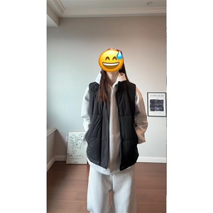 现货5W件冬季三防硬挺boxy短款立领棉衣马夹外套加厚马甲保暖棉服图片