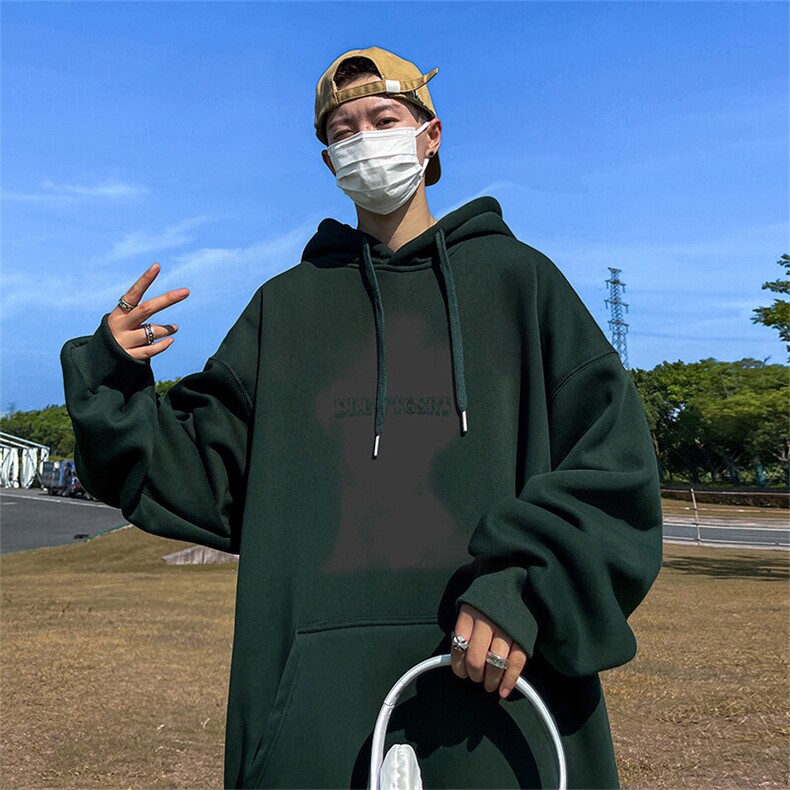 抖音得物供货可提供视频春装重磅美式宽松连帽卫衣DL2456,男装卫衣,电商A486-1