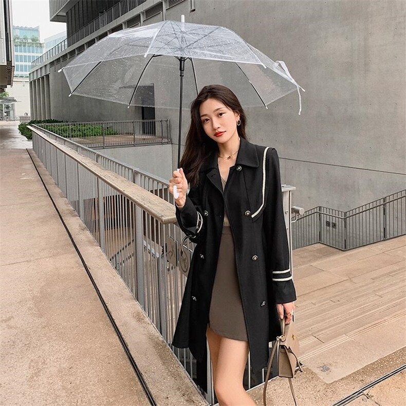 收腰风衣，女装风衣，M.W 嫚维