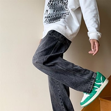 美式休闲黄泥染牛仔裤男直筒宽松休闲潮牌长裤B8144P45，男装牛仔裤，星座1116-2