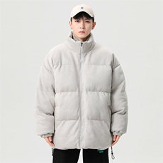 日系麂皮绒棉服男冬新款情侣棉衣外套加厚棉袄羽绒服MY8805-P68，男装棉衣，星座205-1