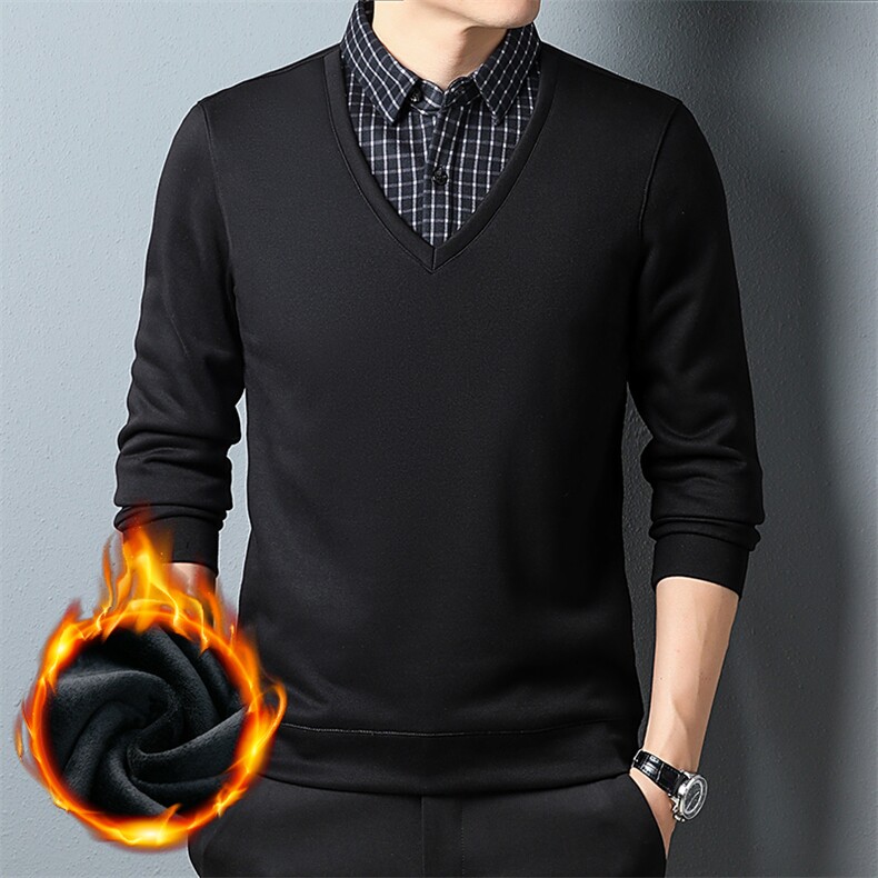 CA1010T601钱塘2020-2冬季厚款商务休闲简约中年男士针织衫P57,男装针织衫/毛衣,钱塘207-2