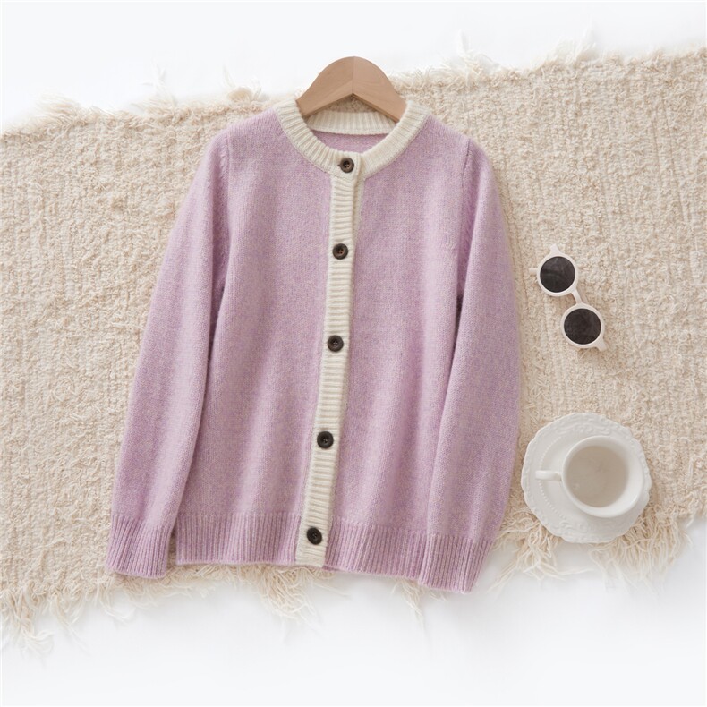 休闲百搭3股加厚花纱开衫儿童羊绒衫秋冬，童装儿童羊绒衫，跳跳羊儿童羊绒衫