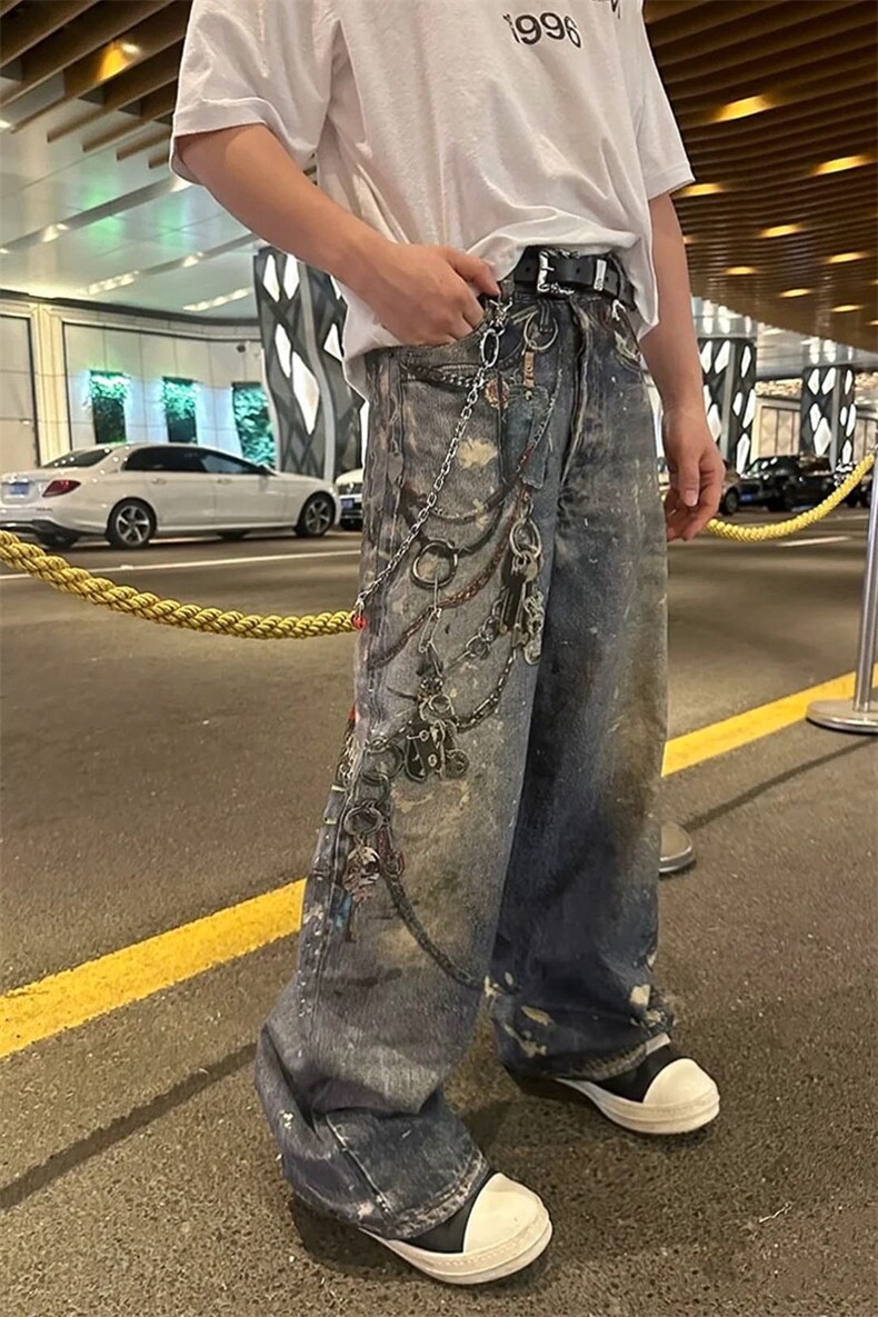 【套图1】903-AK91-特P70【98】S-3XL印花牛仔裤！4,男装牛仔裤,星座903