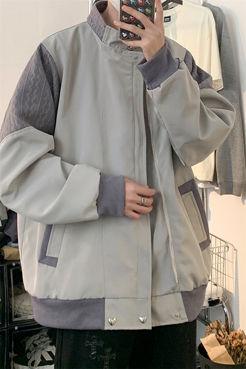 抖音直播！垫肩阿尔法飞行员夹克男XH35-70,男装夹克,电商B367