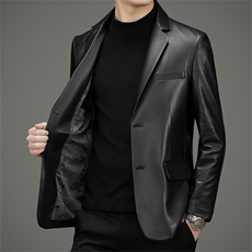88987春秋款男士真皮皮衣胎牛皮外套皮西服P1450，男装西服，电商B360A（原721A）