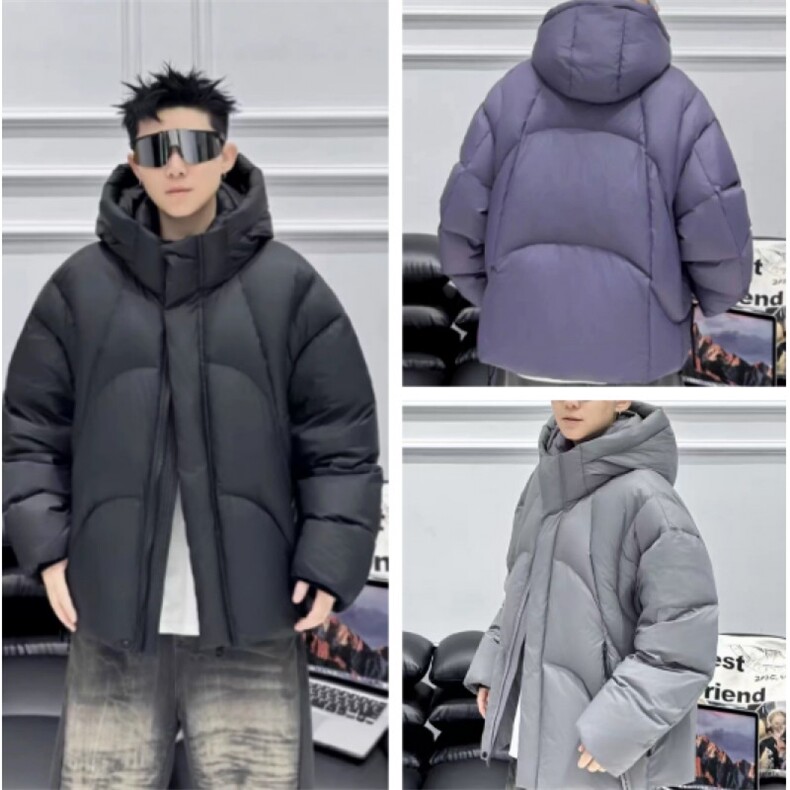 (网图) 50白鸭绒 泡芙面包服轻便羽绒服保暖潮流 313B-999-P300图片