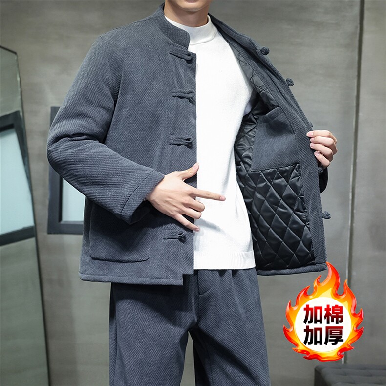 2025冬季风套装中式复古唐装棉衣棉绒保暖棉袄MY2532-P135,男装棉衣,电商A008