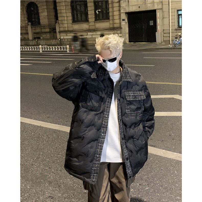 DMY221-P108新款2025年潮流百搭痞帅休闲港风男士男装上衣外套,男装棉衣,星座603-2