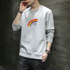 男士卫衣2021新款打底衫潮流潮牌长袖t恤秋季衣服男装DF122TP20，男装卫衣，电商A102