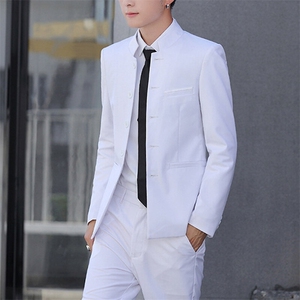 XZ8634P75中山装男装休闲牌西装剪标西服潮外套立领单西男风图片