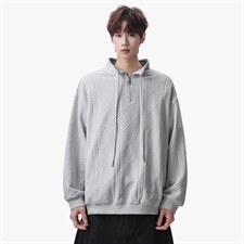 卫衣男春季新款港风宽松提花大码长袖T套头上衣WY9975-特P42，男装T恤，星座214-3