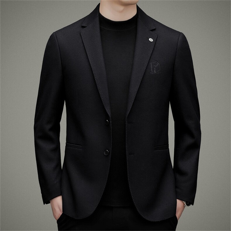 DJA638钱塘2020-3中年男士秋冬季合身百搭商务休闲西服外套P180图片