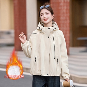 现货！现货！加绒加厚外套女不臃肿2025冬季新款气质高级感棉衣图片