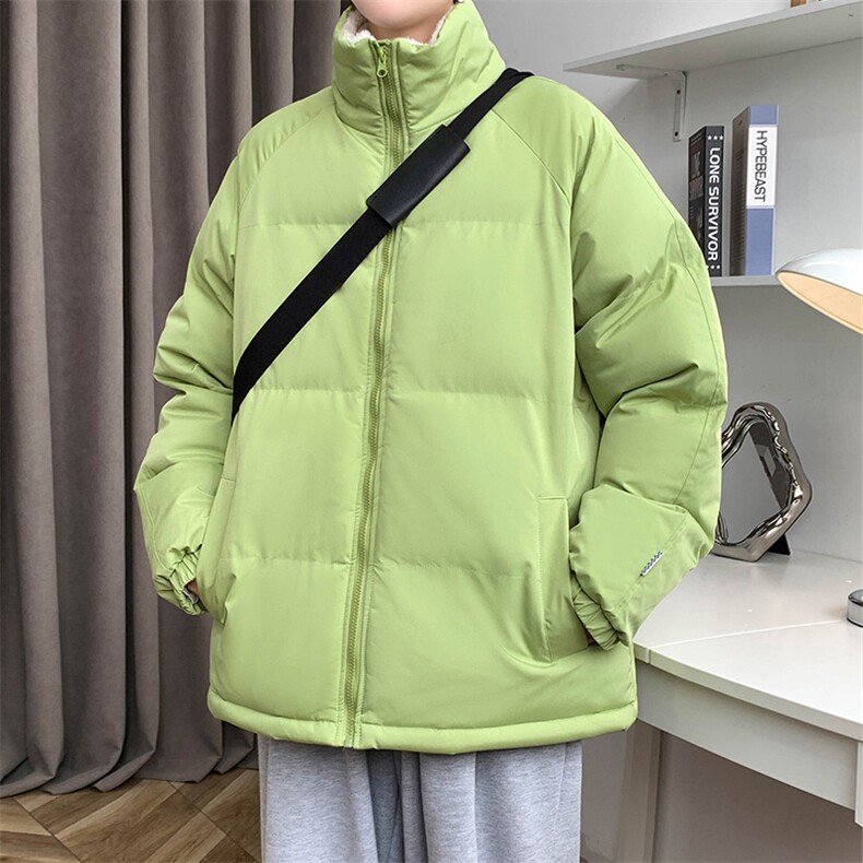冬上新青少年加棉加厚棉服潮港风百搭立领棉衣外套男女 8801-P65图片