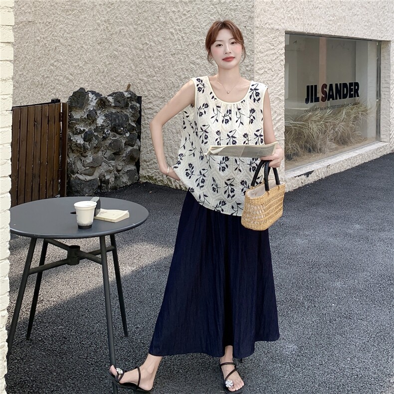 新款现货  文艺风刺绣上衣+半身长裙 2C236 M204 P155 K208图片