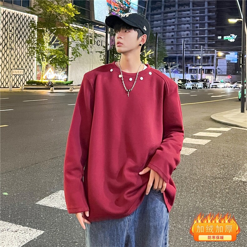 卫衣秋冬款痞帅青少年宽松休闲套头卫衣A061-EW50084-特批55,男装卫衣,电商A061